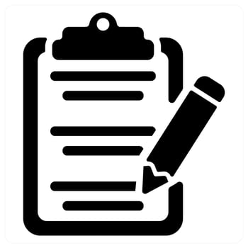 Content Editing icon concept in black color vector