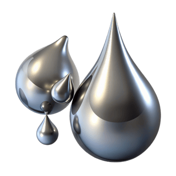 dramatic artistic extraordinary minimalist Liquid mercury droplets morphing and merging, with a reflective, metallic sheen and a dramatic, chiaroscuro lighting style exclusive original png