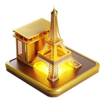 beautiful vintage serene artistic A 3D printer constructing a miniature replica of the Eiffel Tower, layer by layer, illuminated by a warm yellow light, timelapse photography style genuine authentic png