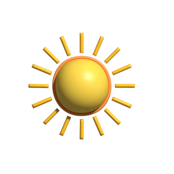 Sun Icon Brightness and Energy Source Symbo png