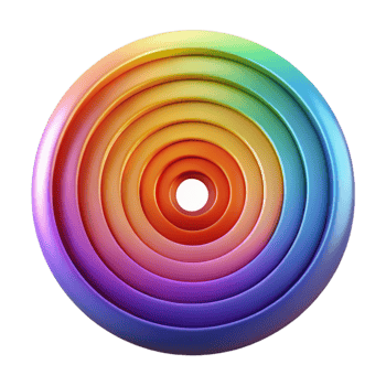 elegant traditional beautiful abstract A series of concentric circles, radiating outwards in a pulsating rhythm, rendered in a gradient of vibrant, spectral colors exclusive detailed png