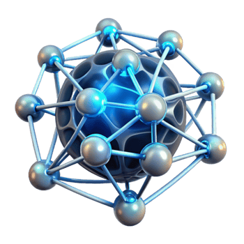 serene contemporary beautiful classic An artificial intelligence represented as a glowing network of neurons, complex interconnected patterns, soft bioluminescent lighting, abstract style high... png