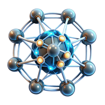 impressive modern vibrant classic An artificial intelligence represented as a glowing network of neurons, complex interconnected patterns, soft bioluminescent lighting, abstract style original 4K png