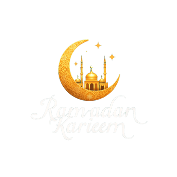 Ramadan Kareem Calligraphy Mosque Perfect for Islamic Celebrations png
