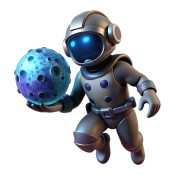 wonderful rustic magnificent modern A lone astronaut, clad in a bioluminescent spacesuit, floats in the inky blackness of space, clutching a pulsating orb of energy, cosmic dust swirling around... png