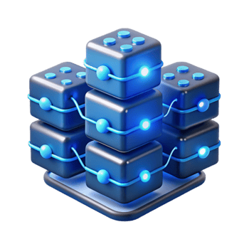 beautiful traditional wonderful artistic A network of interconnected servers, glowing with data streams and activity lights, forming a complex, abstract structure, illuminated by a cool, electric... png