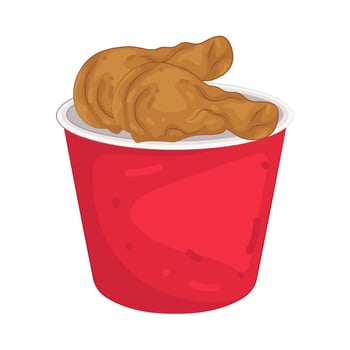 Fried Chicken Illustration vector