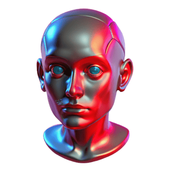 serene rustic elegant modern A holographic projection of a human face, glitching and distorting, bathed in a red light, cyberpunk horror style exclusive 4K png