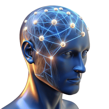 extraordinary rustic extraordinary vintage A transparent human head with visible neural pathways illuminated by pulsing light, biometric data visualized, scientific illustration style original... png
