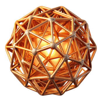 beautiful creative A complex web of interwoven, glowing lines, creating a sense of depth and movement, lit by a warm, ambient light, in a generative art style detailed png