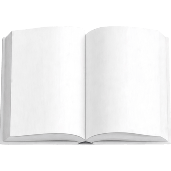 Open Book Showing Clean White Pages png