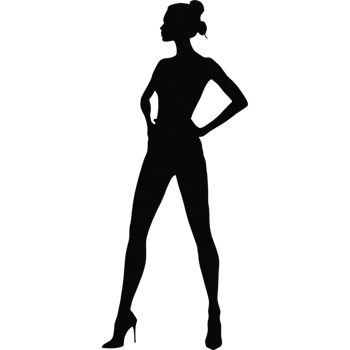 Black Female Silhouette png