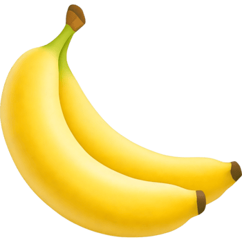 Two Ripe Yellow Bananas png