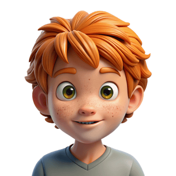 impressive creative Portrait of a curious child with wide eyes, freckles, and messy hair, illuminated by soft, natural light. Impressionistic style original png