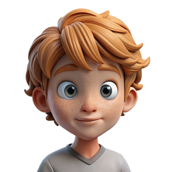 wonderful vintage Portrait of a curious child with wide eyes, freckles, and messy hair, illuminated by soft, natural light. Impressionistic style original png