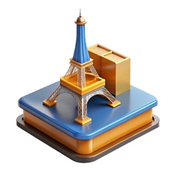 beautiful rustic A 3D printer creating a miniature replica of the Eiffel Tower, layer by layer, bright studio lighting, time lapse photography style professional png