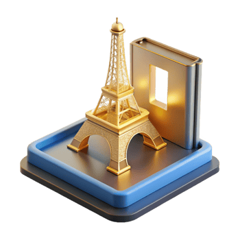 magnificent minimalist A 3D printer constructing a miniature replica of the Eiffel Tower, layer by layer, lit by the printer's internal light, minimalist style high quality png