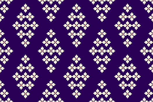 Geometric ethnic seamless pattern traditional,Aztec style abstract background,geometric flowers seamless pattern vector