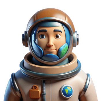 impressive traditional Portrait of a stoic astronaut in a full spacesuit, reflecting the Earth in their visor. Low-key lighting with a single rim light. Photorealistic style high quality png