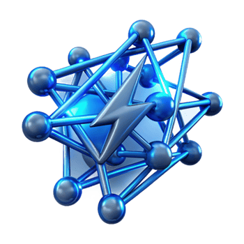 extraordinary contemporary A network of branching, fractal lines, resembling a lightning bolt, with a vibrant, electric blue glow and a futuristic, techno style original png