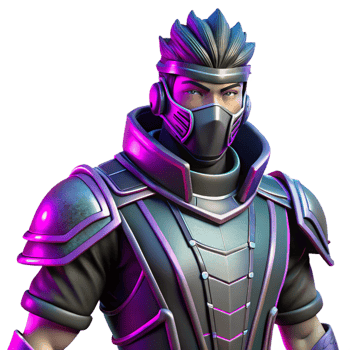 3D Render Cyberpunk Ninja Warrior png