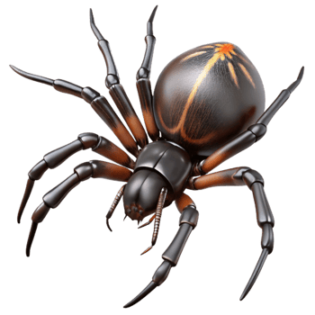 elegant rustic A close up of a spider spinning its web, intricate details of the web and spider, macro photography style, dark and moody lighting high quality png