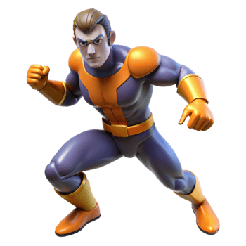 wonderful artistic 3D Render Super Hero Illustration exclusive png