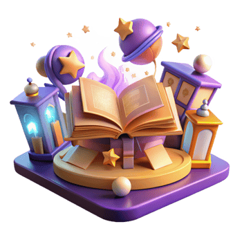 elegant contemporary Magical Book 3D Illustration exclusive png