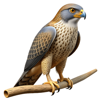 wonderful abstract Majestic Hawk 3D Illustration original png