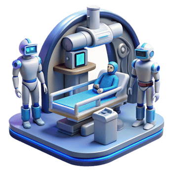 impressive artistic Futuristic Medical 3D Illustration genuine png