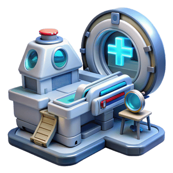 magnificent classic Futuristic Clinic 3D Illustration genuine png