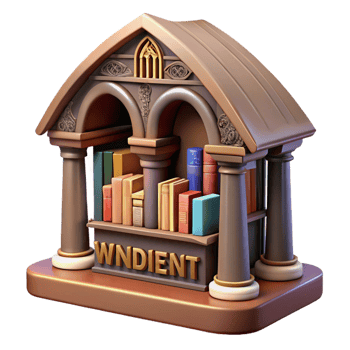 elegant creative 3D Render Book Nook Illustration professional png