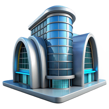 Modern Building 3D Render png
