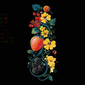 Baroque-Inspired Floral Swirls vector