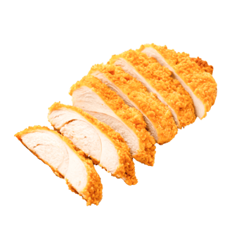 Crispy Breaded Chicken Breast Slices Delicious Food Photography png