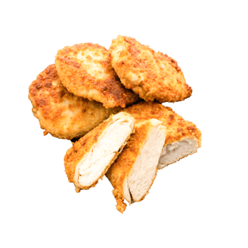 Crispy Breaded Chicken Cutlets Golden Brown, Juicy, Delicious Food Photography png
