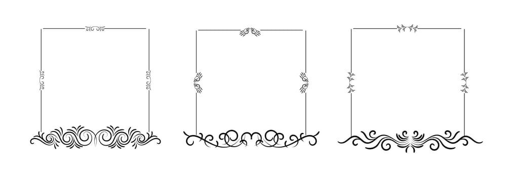 Vintage decorative ornamental element vector