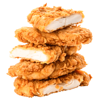 Crispy Fried Chicken Tenders Stack Delicious Golden Brown Food Photography png