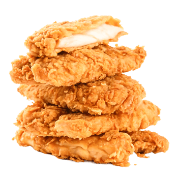 Crispy Golden Fried Chicken Breast Fillet Stack Delicious Fast Food png