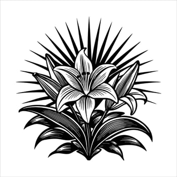 Lilies Light Under There vector