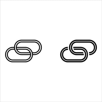 Modem mode icon. Hotspot internet sharing button. Share link symbol. Chain illustration isolated. Internet sharing pictogram. Attach link button. vector