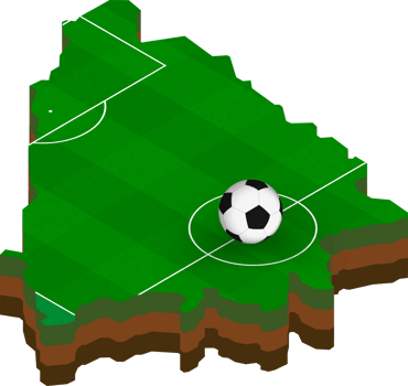 Isometric map of Bosnia and Herzegovina with football field. png
