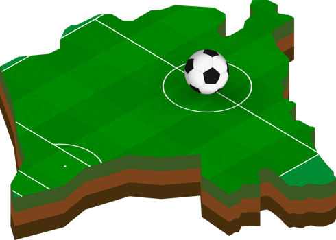 Isometric map of Montenegro with football field. png