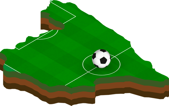 Isometric map of Spain with football field. png