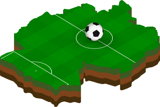 Isometric map of Germany with football field. png