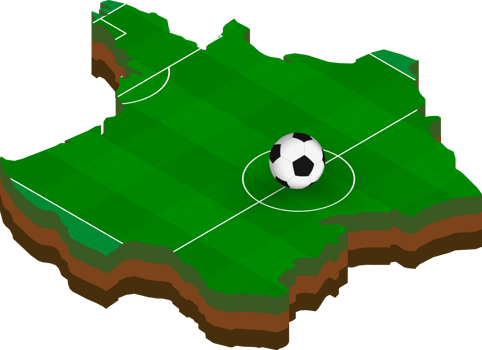 Isometric map of France with football field. png