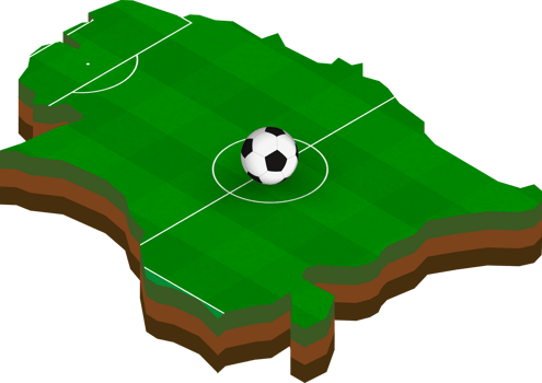 Isometric map of Estonia with football field. png