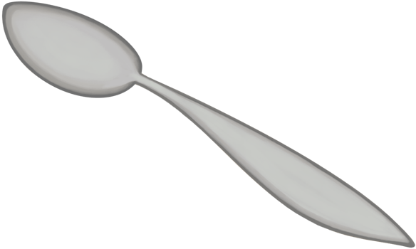 Lovely type and colors of gray tea spoon png