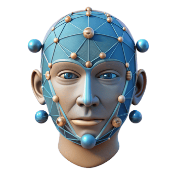 impressive rustic serene modern 3D Render of Futuristic Head genuine genuine png