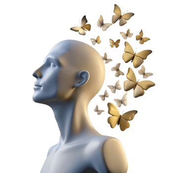 magnificent traditional beautiful creative Butterflies and Mind 3D Illustration authentic authentic png